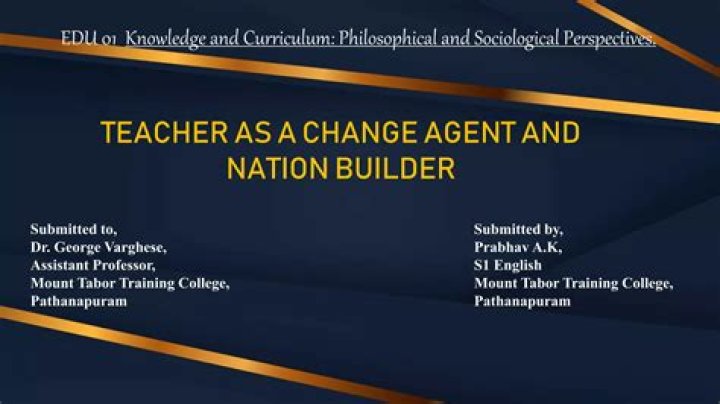 What makes a teacher a nation builder?