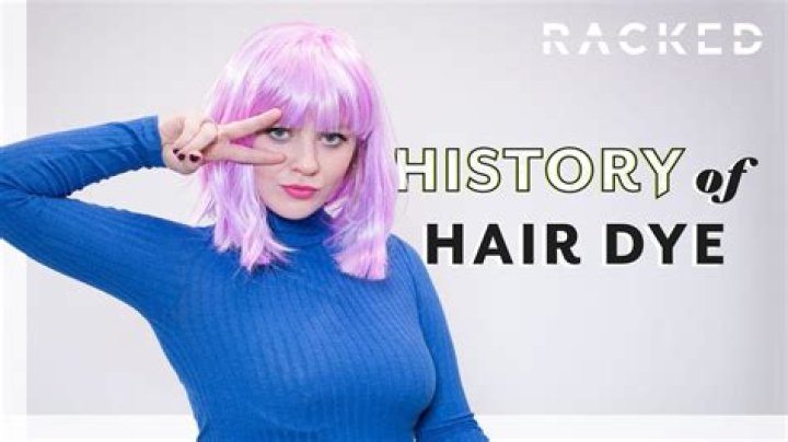 What was the first hair dye color?