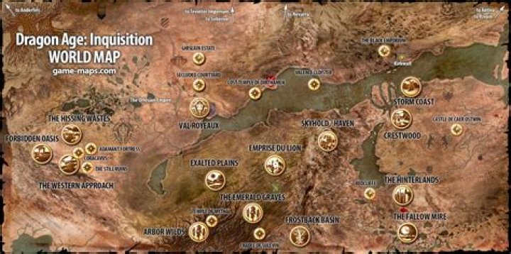 Where are the keeps in Dragon Age Inquisition?