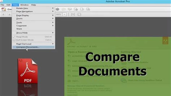 Where is Document option in PDF?