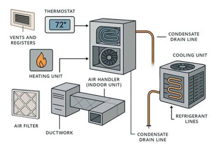 Which type of chemical is accepted by the EPA for use in reducing bacterial contaminants in HVAC ductwork?
