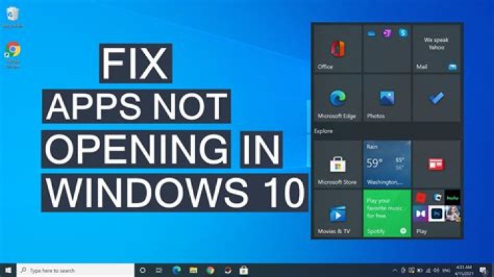 Why are my apps not opening on my PC?